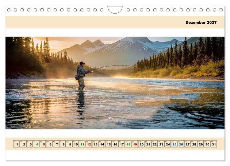 Produktbild: Alaska - Angeln auf Lachs - Panorama (Wandkalender 2027 DIN A4 quer), CALVENDO Monatskalender