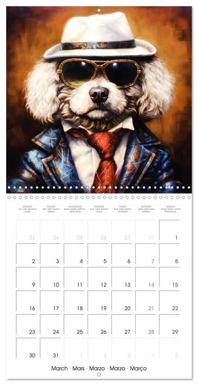 Produktbild: Gangster Paws (Wall Calendar 2026 12 &times; 12 Inch) CALVENDO 12 Month Wall Calendar