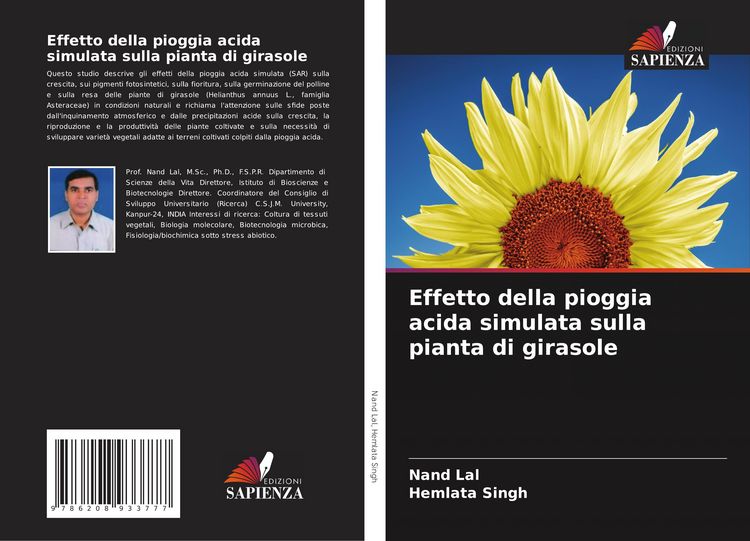Produktbild: Effetto della pioggia acida simulata sulla pianta di girasole
