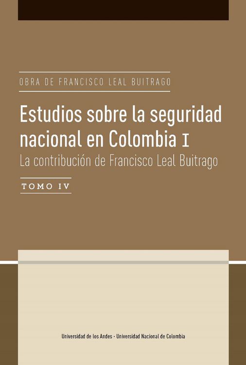 Produktbild: Estudios sobre la seguridad nacional en Colombia I. Tomo IV
