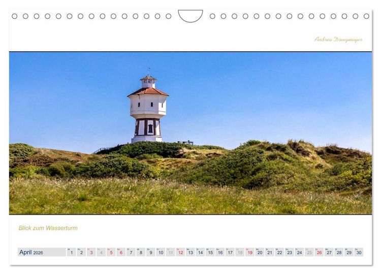 Produktbild: PANORAMA - Ostfriesische Inseln (Wandkalender 2026 DIN A4 quer), CALVENDO Monatskalender