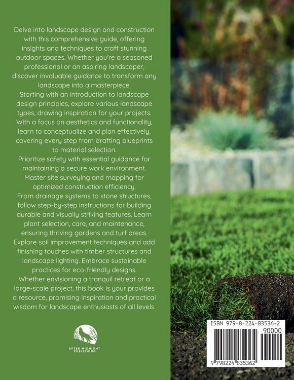 Produktbild: Landscape Design and Construction