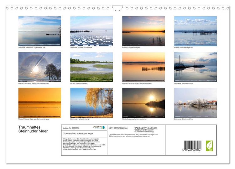 Produktbild: Traumhaftes Steinhuder Meer (Wandkalender 2026 DIN A3 quer), CALVENDO Monatskalender