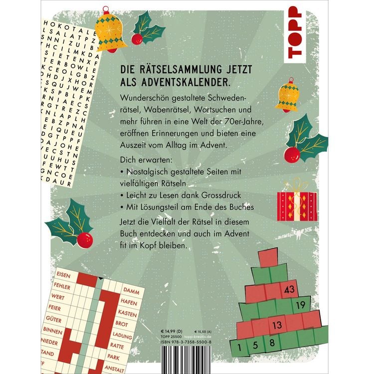 Produktbild: Das Rentner-R&auml;tselbuch &ndash; Adventskalender