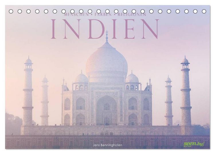 Produktbild: Indien: Menschen &bull; Farben &bull; Religionen (Tischkalender 2026 DIN A5 quer), CALVENDO Monatskalender