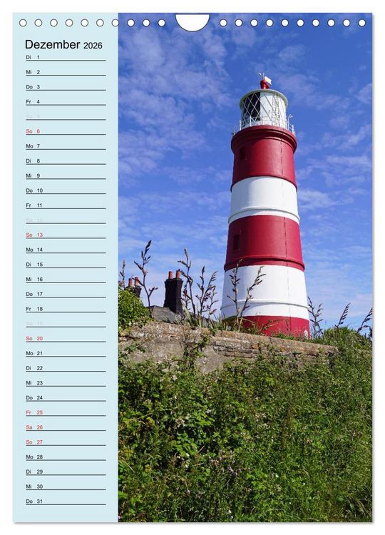Produktbild: Leuchtt&uuml;rme - Geburtstagskalender (Wandkalender 2026 DIN A4 hoch), CALVENDO Monatskalender
