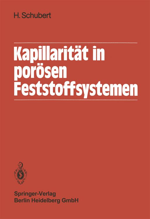 Produktbild: Kapillarit&auml;t in por&ouml;sen Feststoffsystemen