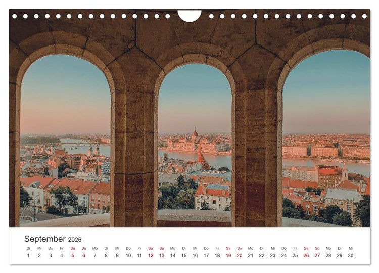 Produktbild: Budapest - Ungarns einzigartige Hauptstadt an der Donau. (Wandkalender 2026 DIN A4 quer), CALVENDO Monatskalender