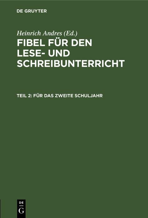Produktbild: F&uuml;r das zweite Schuljahr