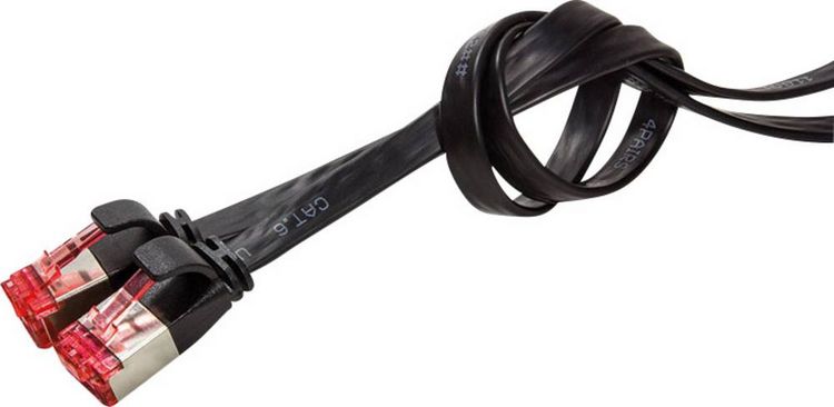 Produktbild: LogiLink CF2063S RJ45 Patchkabel CAT 6 U/FTP 3.00m Schwarz vergoldete Steckkontakte 1St.