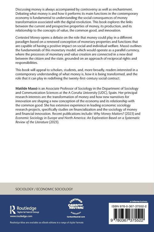 Produktbild: Contested Money