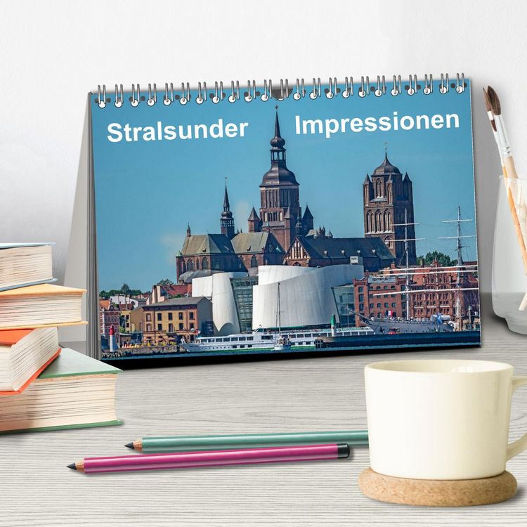 Produktbild: Stralsunder Impressionen (Tischkalender 2026 DIN A5 quer), CALVENDO Monatskalender