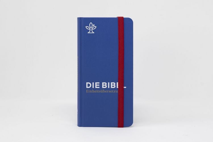 Produktbild: Die Bibel. Taschenausgabe stripe mit roter loser Gummilitze