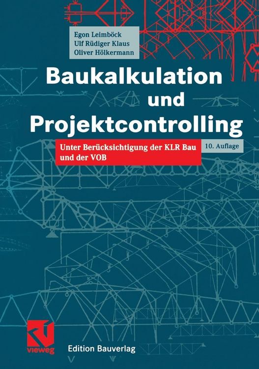 Produktbild: Baukalkulation und Projektcontrolling