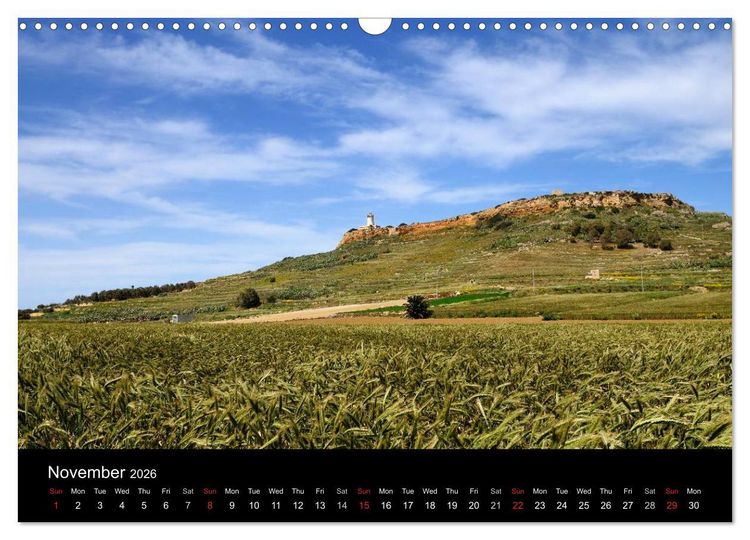 Produktbild: Malta. The sunny island full of charm. (Wall Calendar 2026 DIN A3 landscape), CALVENDO 12 Month Wall Calendar