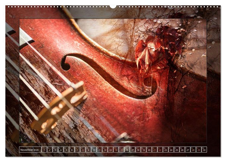 Produktbild: Instrumententr&auml;ume - Die Geige (Wandkalender 2026 DIN A2 quer), CALVENDO Monatskalender