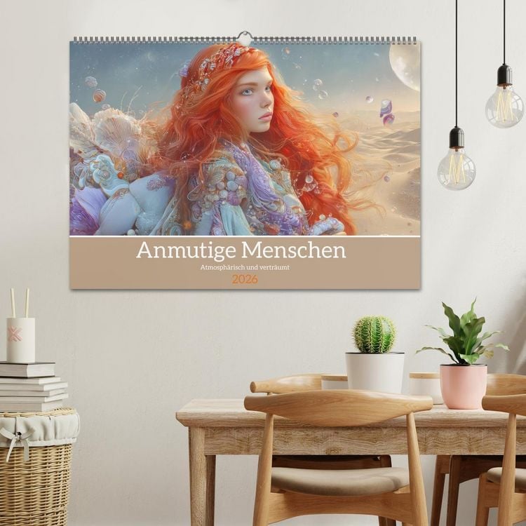 Produktbild: Anmutige Menschen - Atmosph&auml;risch und vertr&auml;umt (Wandkalender 2026 DIN A2 quer), CALVENDO Monatskalender