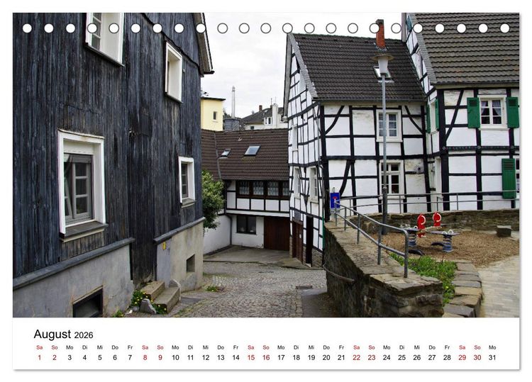 Produktbild: Velbert - Stadt der Schl&ouml;sser und Beschl&auml;ge (Tischkalender 2026 DIN A5 quer), CALVENDO Monatskalender