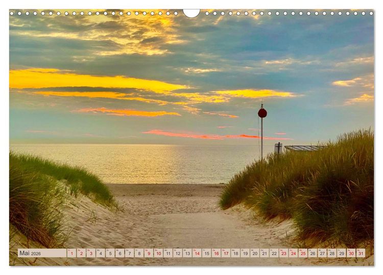 Produktbild: Fischland zwischen Ostsee und Bodden (Wandkalender 2026 DIN A3 quer), CALVENDO Monatskalender
