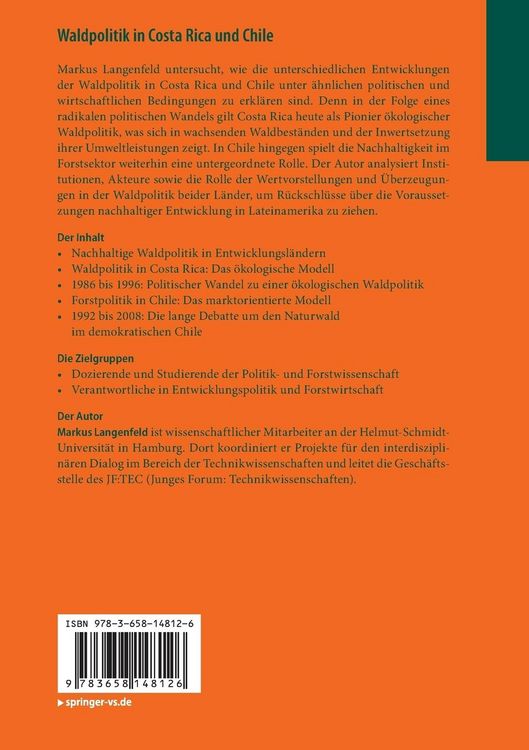 Produktbild: Waldpolitik in Costa Rica und Chile
