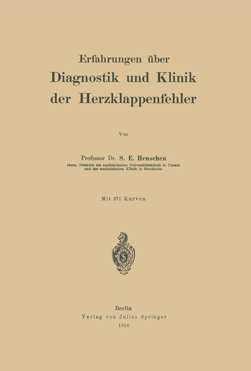 Produktbild: Erfahrungen &uuml;ber Diagnostik und Klinik der Herzklappenfehler