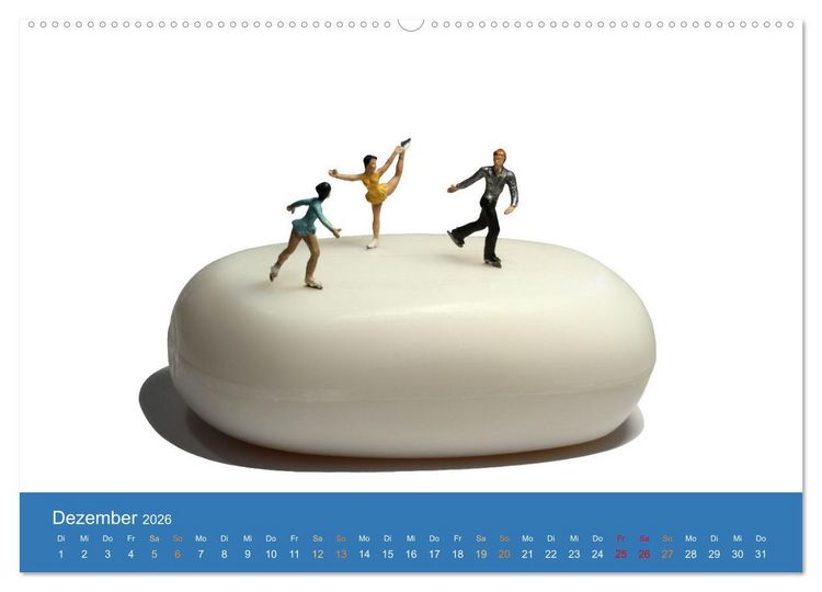 Produktbild: Little Art Sport Kunstkalender (hochwertiger Premium Wandkalender 2026 DIN A2 quer), Kunstdruck in Hochglanz