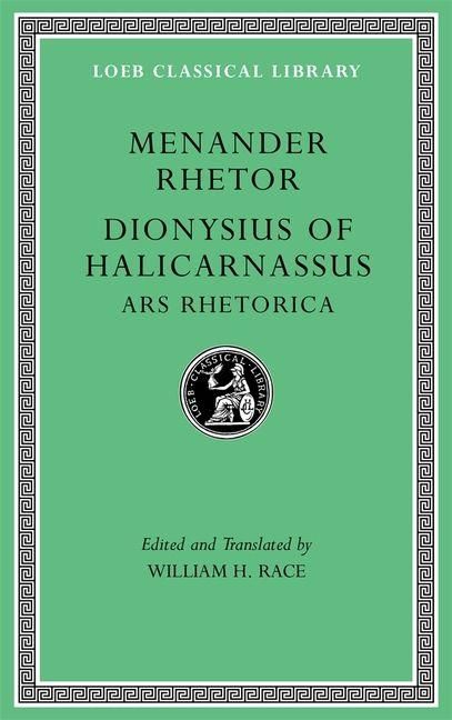 Produktbild: Menander Rhetor. Dionysius of Halicarnassus: Ars Rhetorica