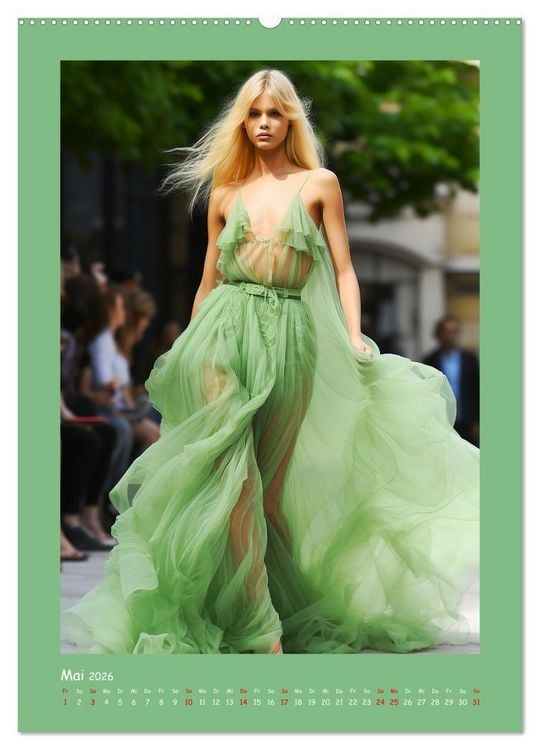 Produktbild: Fashion Show. Zeitlose Haute Coutour (Wandkalender 2026 DIN A2 hoch), CALVENDO Monatskalender