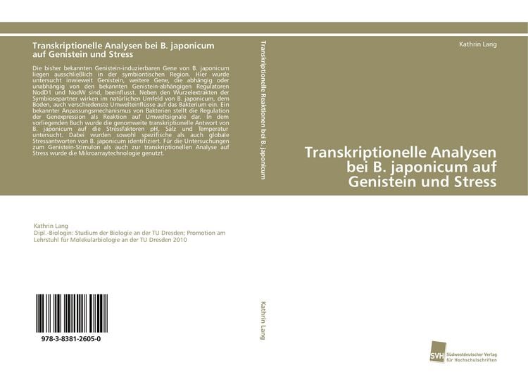 Produktbild: Transkriptionelle Analysen bei B. japonicum auf Genistein und Stress