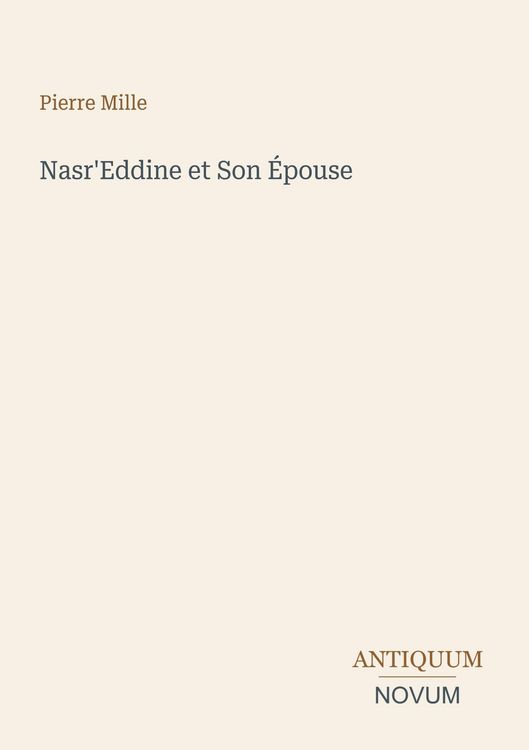 Produktbild: Nasr'Eddine et Son &Eacute;pouse