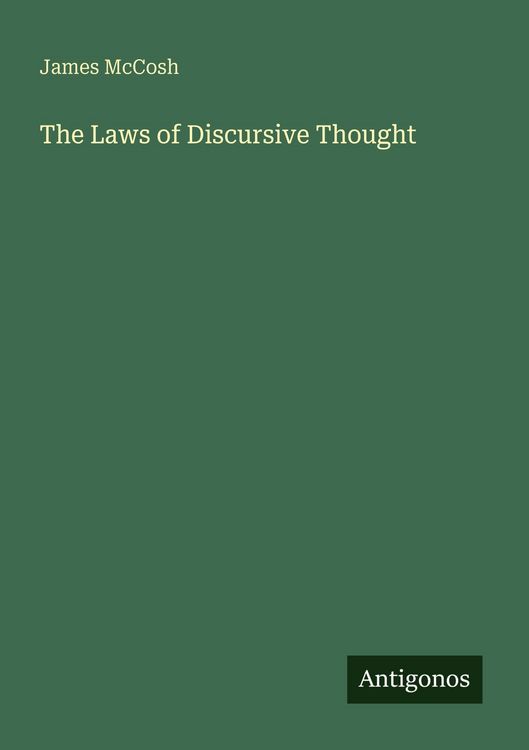 Produktbild: The Laws of Discursive Thought