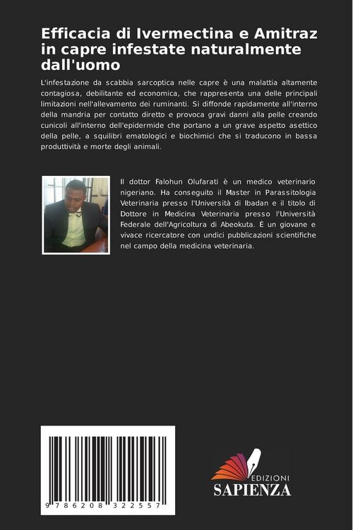 Produktbild: Efficacia di Ivermectina e Amitraz in capre infestate naturalmente dall'uomo