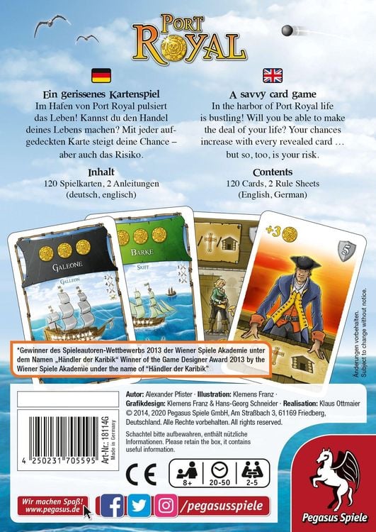 Produktbild: Pegasus - Port Royal, Familienspiel