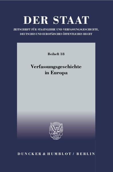 Produktbild: Verfassungsgeschichte in Europa.