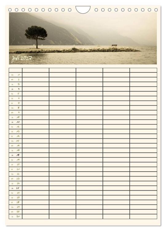 Produktbild: Der Gardasee im Norden - Familienplaner 2027 (Wandkalender 2027 DIN A4 hoch), CALVENDO Monatskalender