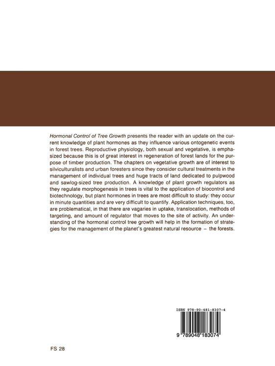 Produktbild: Hormonal Control of Tree Growth
