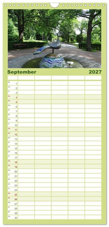 Produktbild: Familienplaner 2027 - Bad Sassendorf mit 5 Spalten (Wandkalender, 21 x 45 cm) CALVENDO