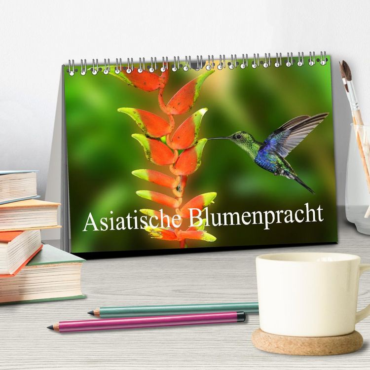 Produktbild: Asiatische Blumenpracht (Tischkalender 2026 DIN A5 quer), CALVENDO Monatskalender