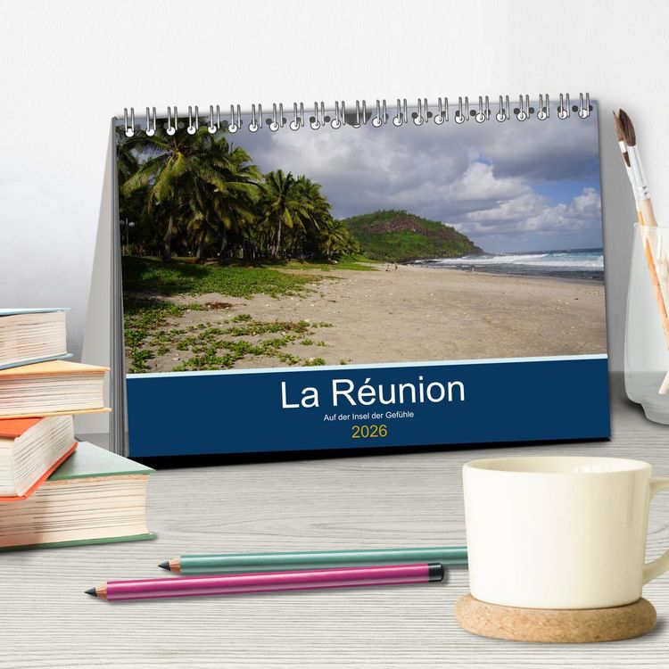 Produktbild: La R&eacute;union - Auf der Insel der Gef&uuml;hle (Tischkalender 2026 DIN A5 quer), CALVENDO Monatskalender