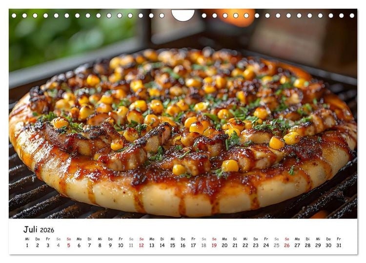 Produktbild: Pizza geht immer - Zu jeder Jahreszeit (Wandkalender 2026 DIN A4 quer), CALVENDO Monatskalender