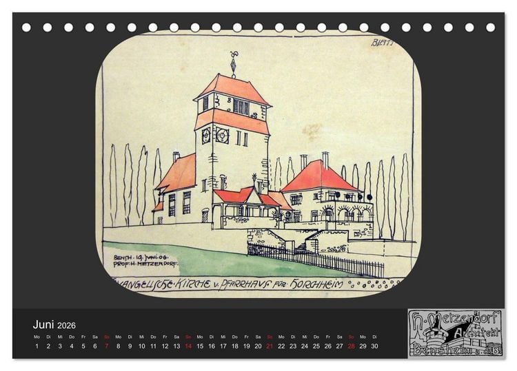 Produktbild: Lebensr&auml;ume um 1900 (Tischkalender 2026 DIN A5 quer), CALVENDO Monatskalender