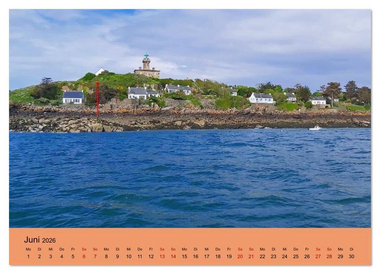 Produktbild: Chausey Inseln Magischer Insel - Archipel Frankreich (hochwertiger Premium Wandkalender 2026 DIN A2 quer), Kunstdruck in Hochglanz
