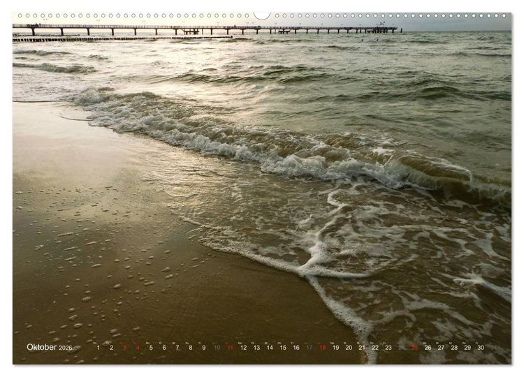 Produktbild: Wo de Ostseewellen trecken an den Strand 2026 (Wandkalender 2026 DIN A2 quer), CALVENDO Monatskalender