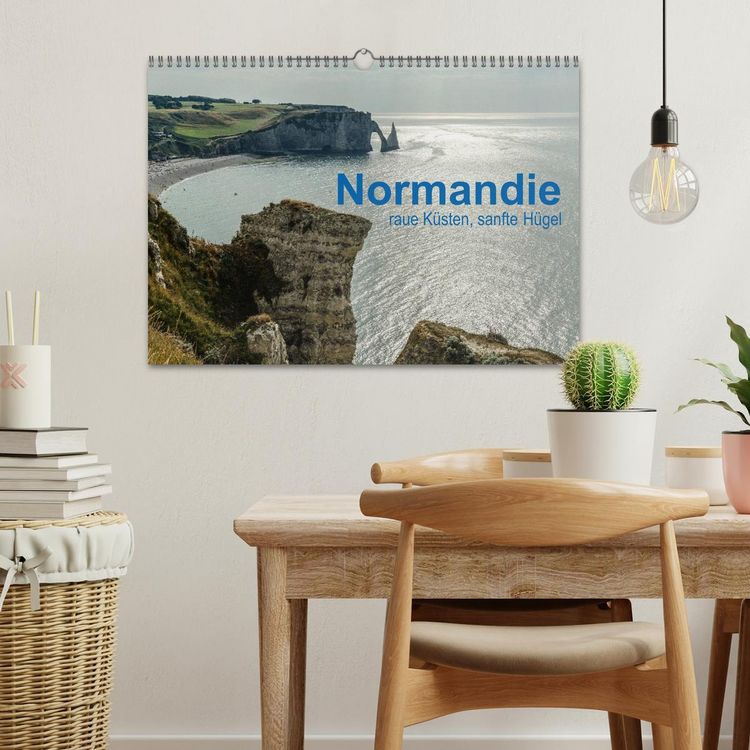 Produktbild: Normandie - raue K&uuml;sten, sanfte H&uuml;gel (Wandkalender 2026 DIN A3 quer), CALVENDO Monatskalender