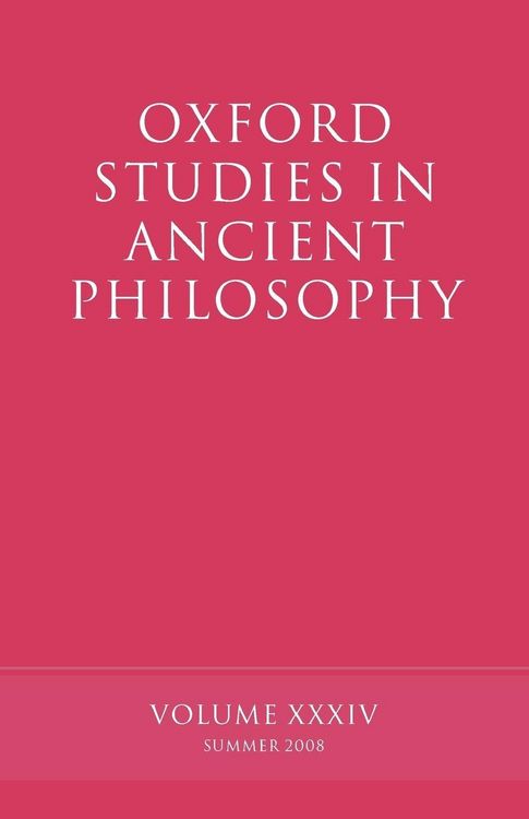 Produktbild: Oxford Studies in Ancient Philosophy, Volume 34