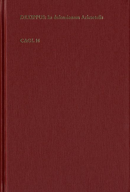 Produktbild: In defensionem praedicamentorum Aristotelis adversus Plotinum