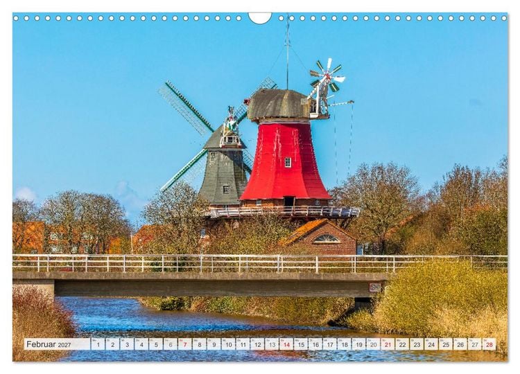 Produktbild: OSTFRIESLAND Wundervolle Halbinsel am Wattenmeer (Wandkalender 2027 DIN A3 quer), CALVENDO Monatskalender