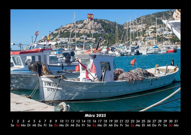 Produktbild: Boote 2025 Fotokalender DIN A3