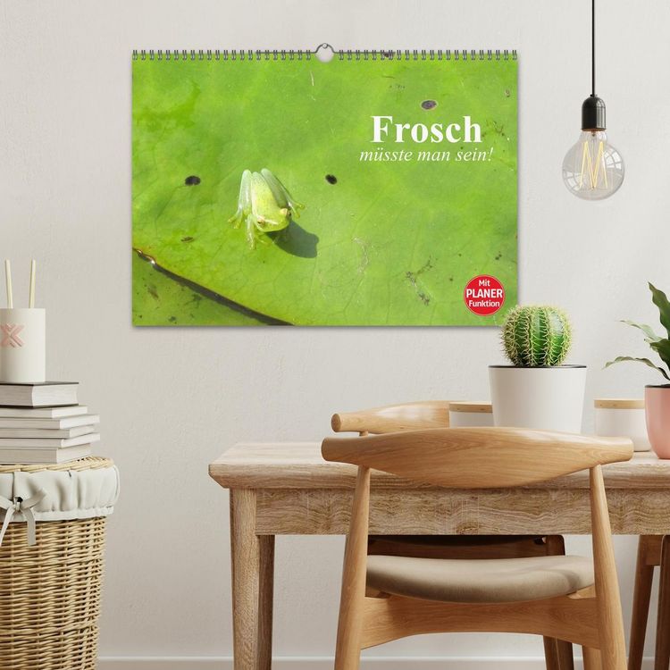 Produktbild: Frosch m&uuml;sste man sein! (Wandkalender 2026 DIN A3 quer), CALVENDO Monatskalender