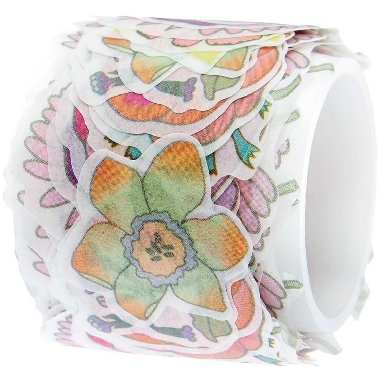 Produktbild: Washi Sticker Futschikato, Blumen MIX, 200 Stk, 2x2 cm